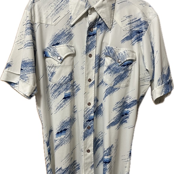 Vintage H Bar C Men’s Western Permanent Press Long Tail Shirt - Picture 8 of 12